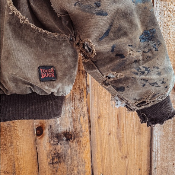 Tough Duck Distressed Work Jacket – Rugged & Worn - Picture 9 of 10